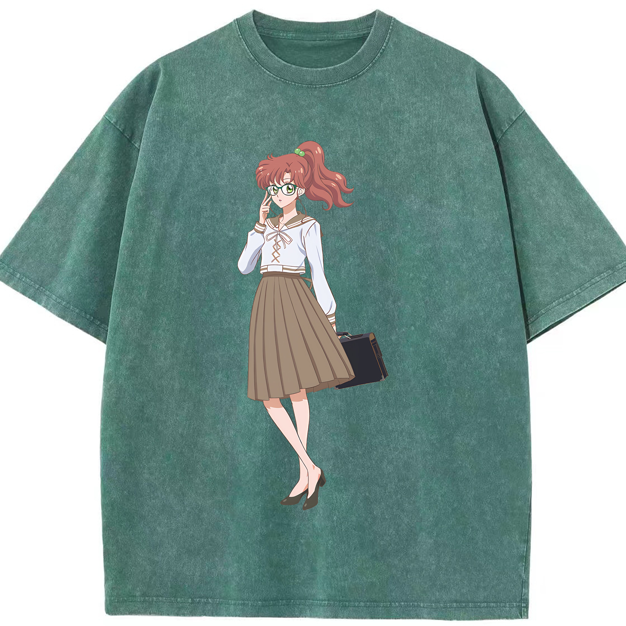 （画像用） 美少女戦士セーラームーン 木野 まこと きの まこと Sailor Moon Kino Makoto （セーラージュピター；Sailor Jupiter） 綿100% ヴィンテージ風 半袖Tシャツ（フロントプリント）